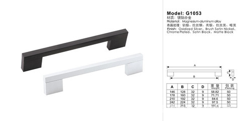 固特家居G1053铝拉手 现代与品质兼具的橱柜设计之光